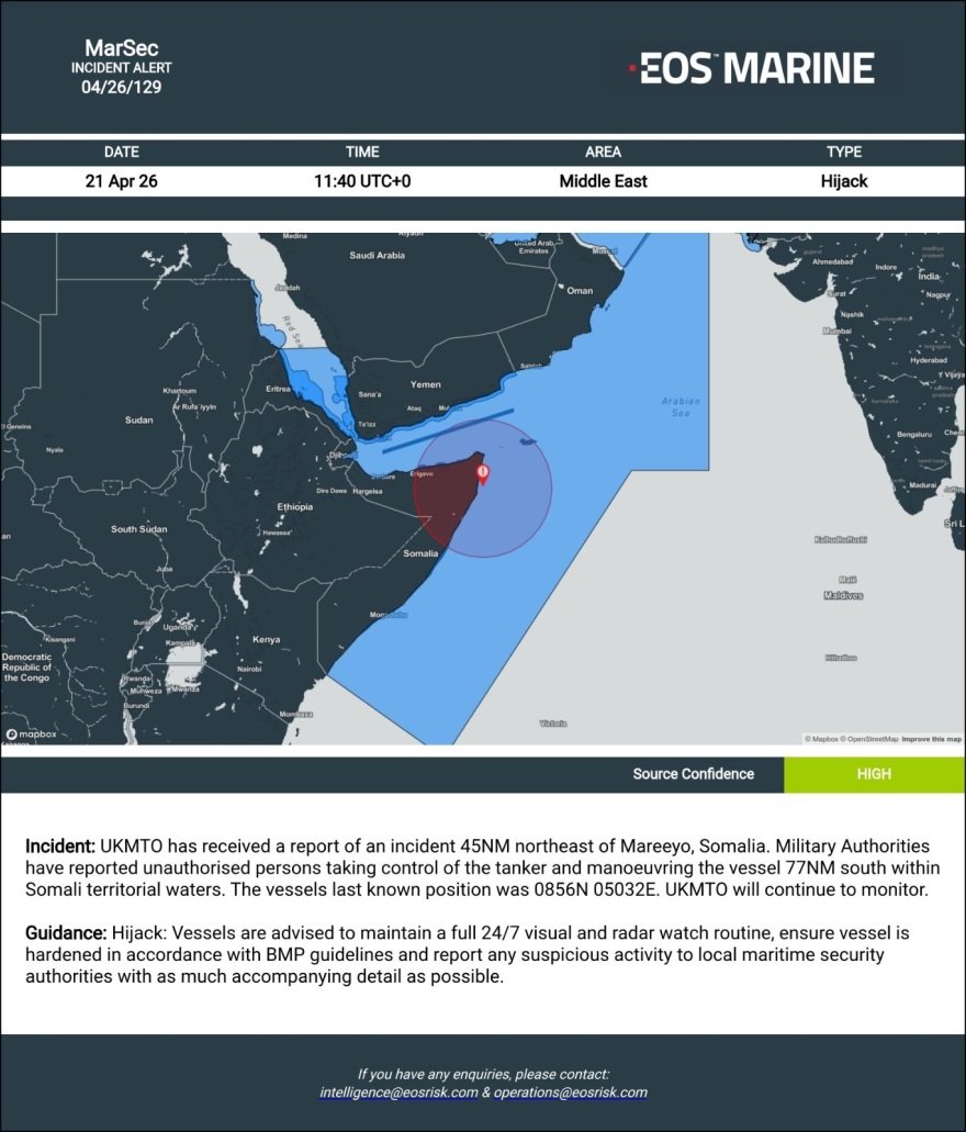 اختطاف سفينة في الصومال
