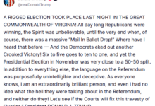 ترامب يهاجم استفتاء فيرجينيا