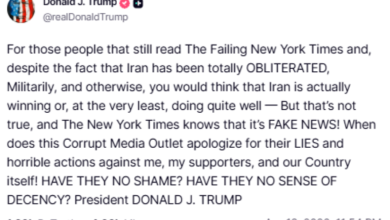 ترامب يهاجم نيويورك تايمز