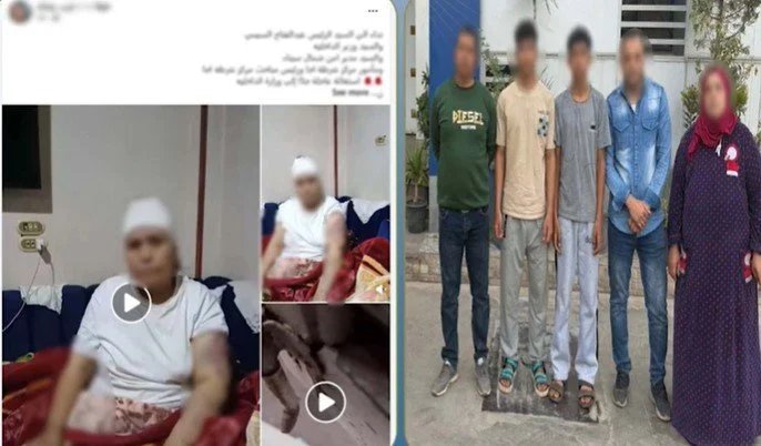 ضبط المعتدين على سيدة بالدقهلية