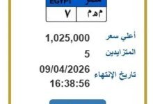 مزاد لوحات المرور