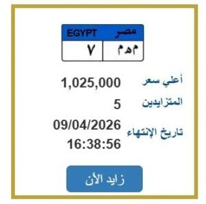 مزاد لوحات المرور