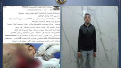 ضبط عامل بالبحيرة