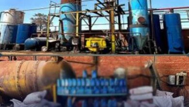 ضبط مصنع زيوت بالشرقية