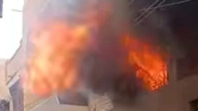 مصرع شخص بحريق 6 أكتوبر