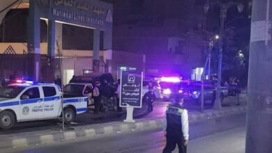 حريق معهد كبد المنوفية