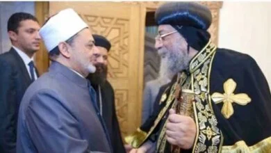 تهنئة البابا لشيخ الأزهر