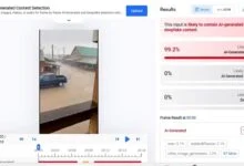 زيف فيديو البرد العملاق