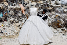 تدوير فساتين الزفاف في غزة