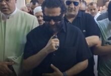جنازة والدة أحمد حلمي