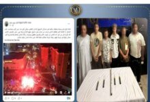 ضبط متهمي الشماريخ