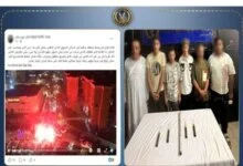 ضبط متهمي الشماريخ