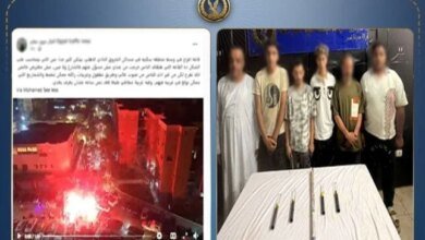 ضبط متهمي الشماريخ
