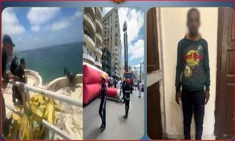إنقاذ شاب الإسكندرية