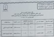 جدول الدور الثاني بالقاهرة