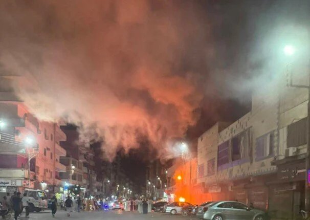 إخماد حريق مطعم نجع حمادي