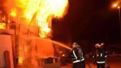 حريق سيتي مول بشبرا
