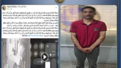 فيديو يوقع بـ «مسجل خطر» في البحيرة: سرق منزلاً تحت الإنشاء 13 سقوط لص الأسلاك بالبحيرة