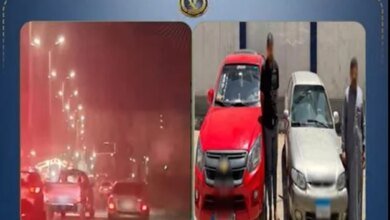 ضبط مستعرضي السيارات بكفر الشيخ