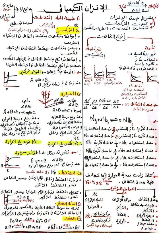 مراجعة الكيمياء للثانوية العامة