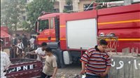 حريق شقة بالخارجة