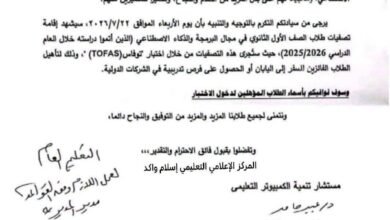تذكرة سفر لليابان.. اختبار "توفاس" يحسم صراع البرمجيات بين طلاب الثانوي 5 تصفيات البرمجة لطلاب الثانوي