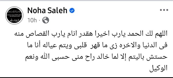 "أخيراً هقدر أنام".. القصاص يلاحق المتسبب في مصرع شقيق نهى صالح 1 القبض على المتهم بوفاة شقيق نهى صالح