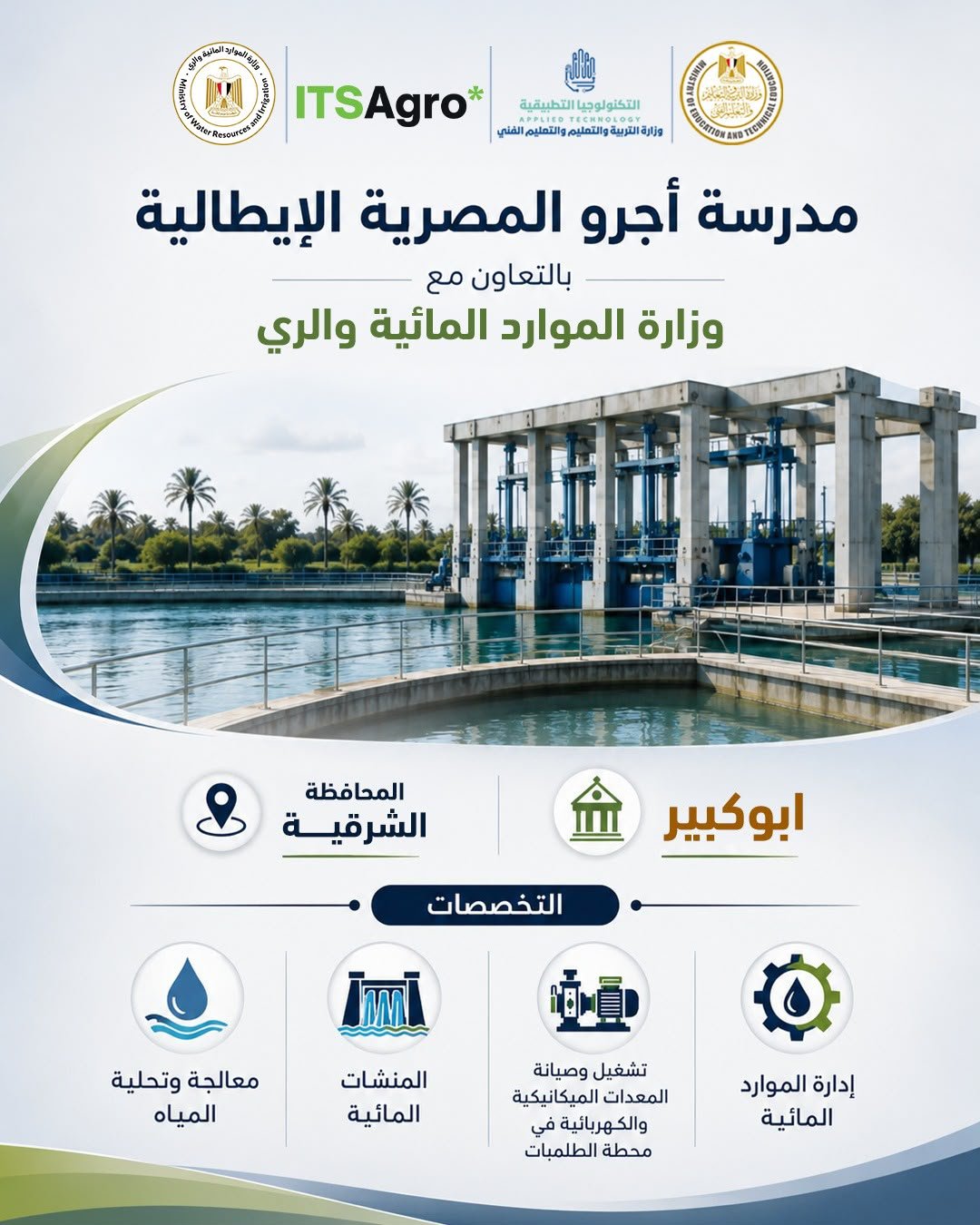 إيطاليا تدعم أمن مصر المائي بمدارس تكنولوجية متخصصة 1 مدارس التكنولوجيا التطبيقية بمصر