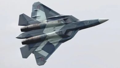 مقاتلة Su-57 الروسية بصواريخ خارجية