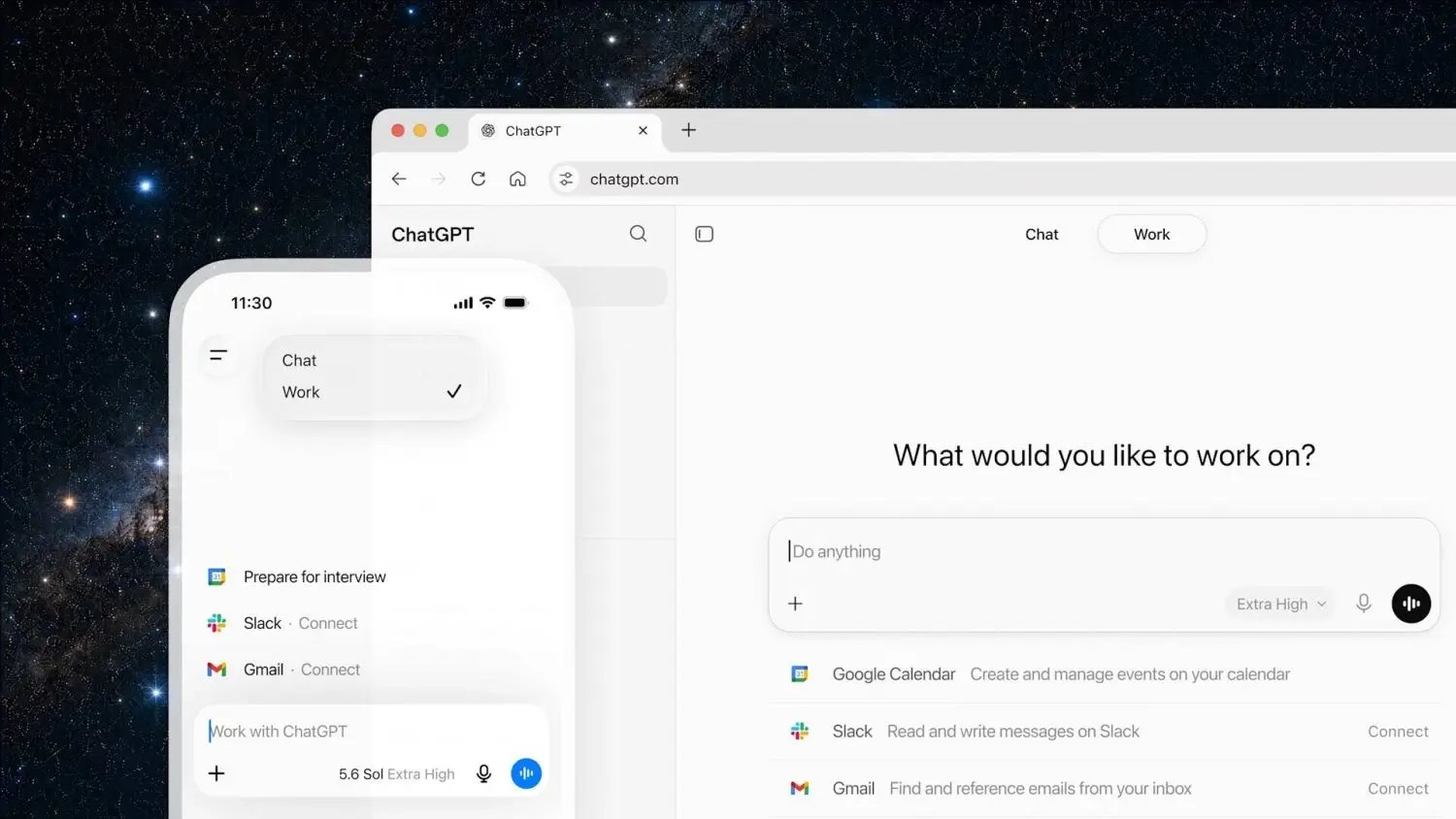 سباق "الوكلاء" يشتعل.. OpenAI تطلق ChatGPT Work لسحب البساط من Claude 1 إطلاق ChatGPT Work الجديد