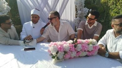 خلف كواليس الصورة.. صبحي خليل يحتفل بعقد قران ابنته جيهان بحضور شاهد فني 16 زفاف ابنة صبحي خليل