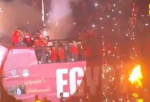 احتفالية المنتخب باستاد القاهرة