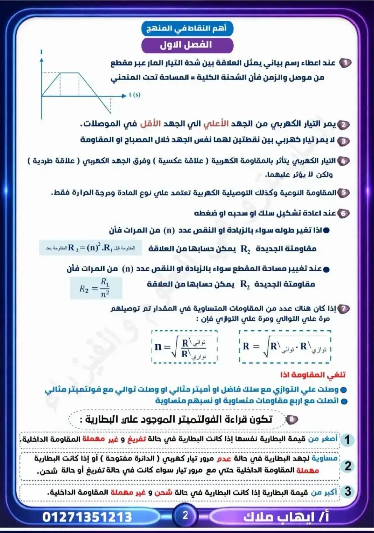قوانين فيزياء الثانوية العامة