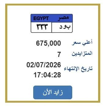 مزاد لوحة ب و د 33