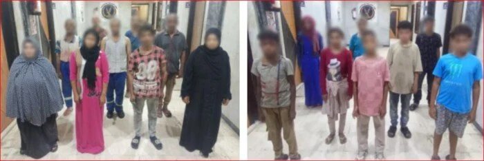 ضبط عصابة تسول الأطفال