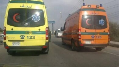 رضيع بين 5 مصابين في انقلاب سيارة على "ساحلي البحيرة" 4 حادث الطريق الساحلي بالبحيرة