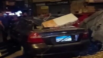 انهيار شرفة في الإسكندرية