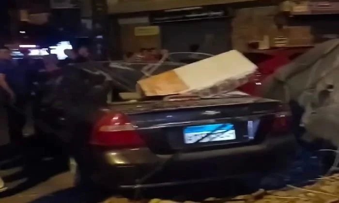 انهيار شرفة في الإسكندرية