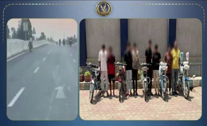 فيديو الشارع المرعب بالغربية ينتهي بـ 8 شبان خلف القضبان 1 ضبط مستعرضي الدراجات بالغربية