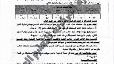 نظام الابتدائي 2027