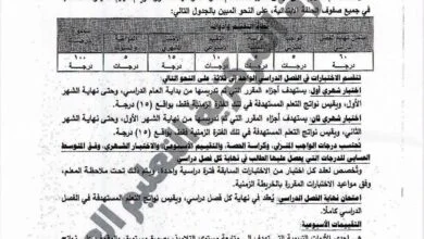 نظام الابتدائي 2027