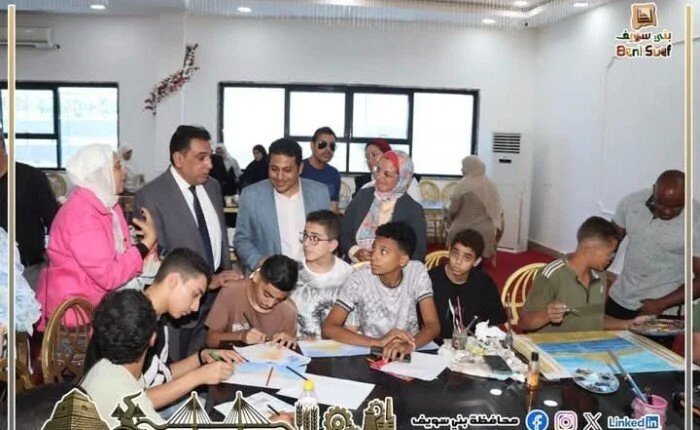 أسرار الفراعنة في بني سويف.. كيف أعادت ورش الكتابة وهرم ميدوم إحياء الهوية القديمة؟ 1 ورشة الهوية المصرية ببني سويف