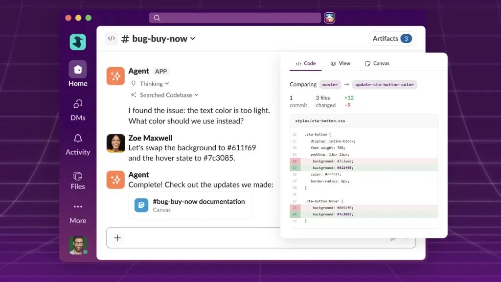 برمجة الشفرات داخل المحادثات.. Slack يتيح للفرق العمل المباشر مع ChatGPT وClaude Code 1 أداة Slack Code الجديدة