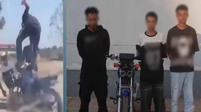 فيديو الاستعراض الخطر يقود طالباً ومرافقيه إلى القبض في الغربية 1 ضبط مستعرضي الدراجة بالغربية