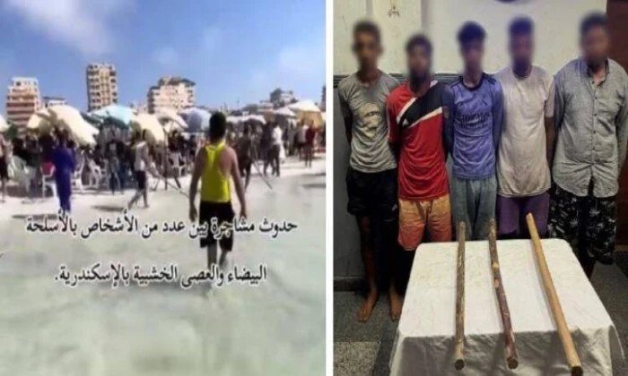 صراع الكراسي والشماسي يودي بخمسة من عمال شواطئ الإسكندرية إلى السجن 1 مشاجرة شواطئ الإسكندرية