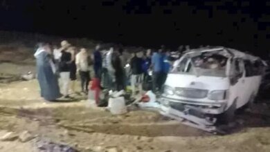 حادث طريق أسيوط