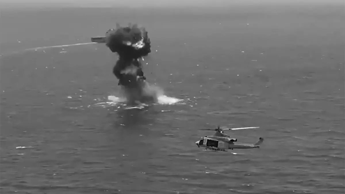 U.S. sinks cartel refueling station