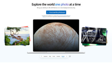 Microsoft Bing Wallpaper Ads