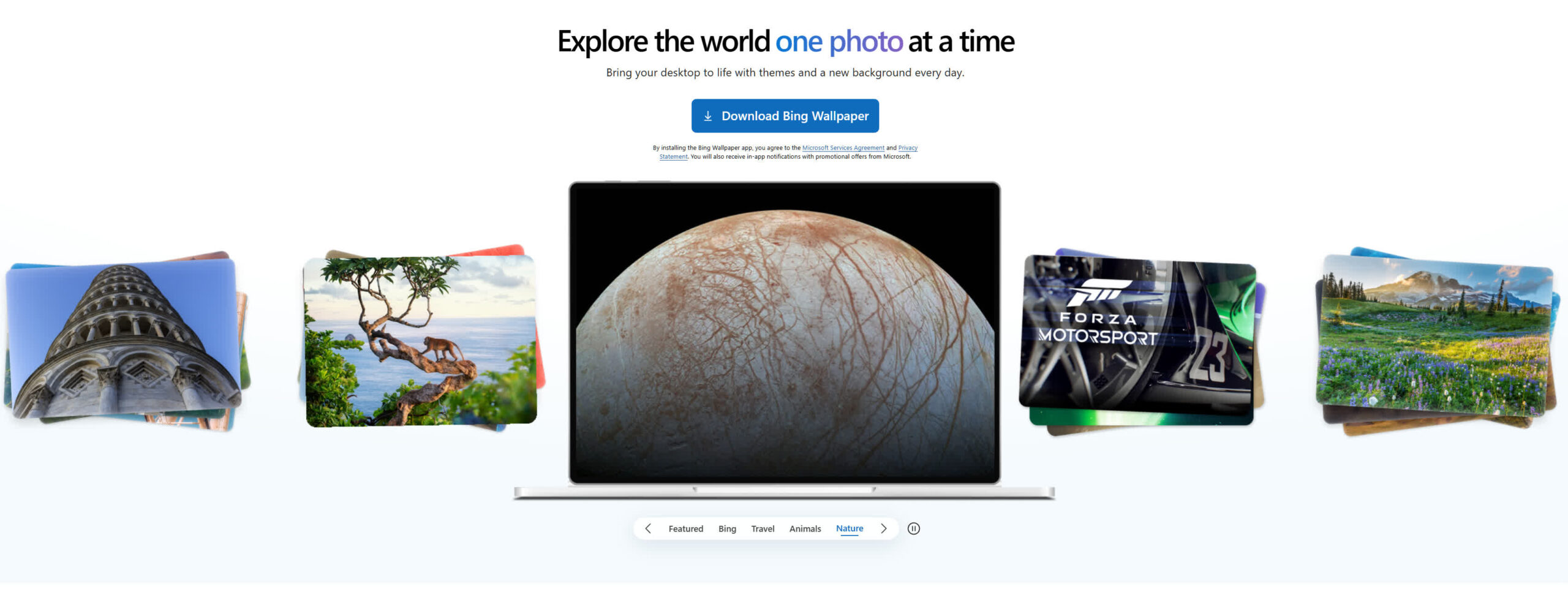 Microsoft Bing Wallpaper Ads