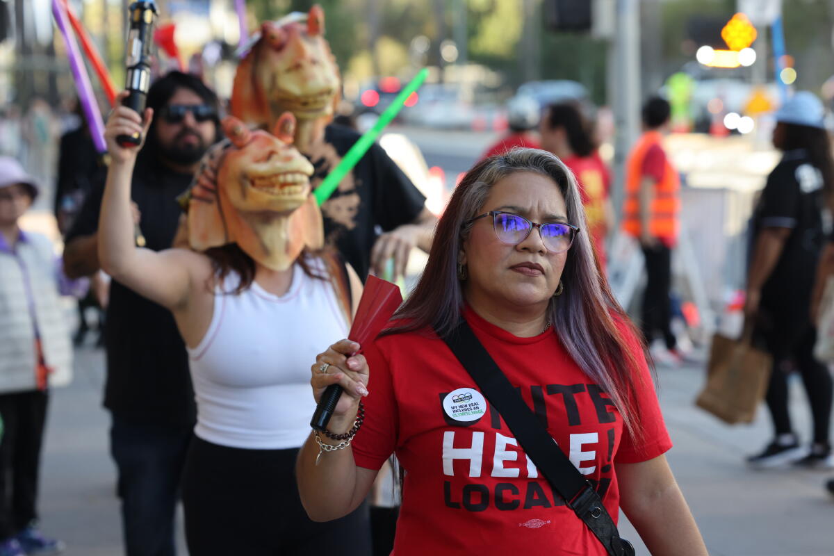 LA28 Labor Protest